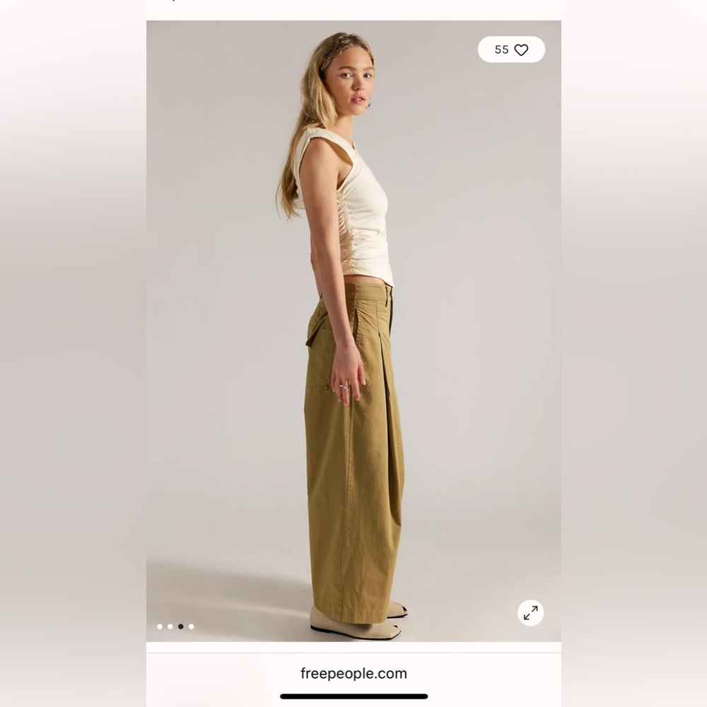FP Movement by Free People Silverlake Chino - color Dill seed - Picture 4 of 5